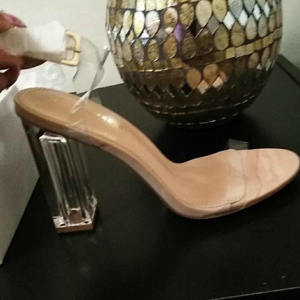 Clear heels